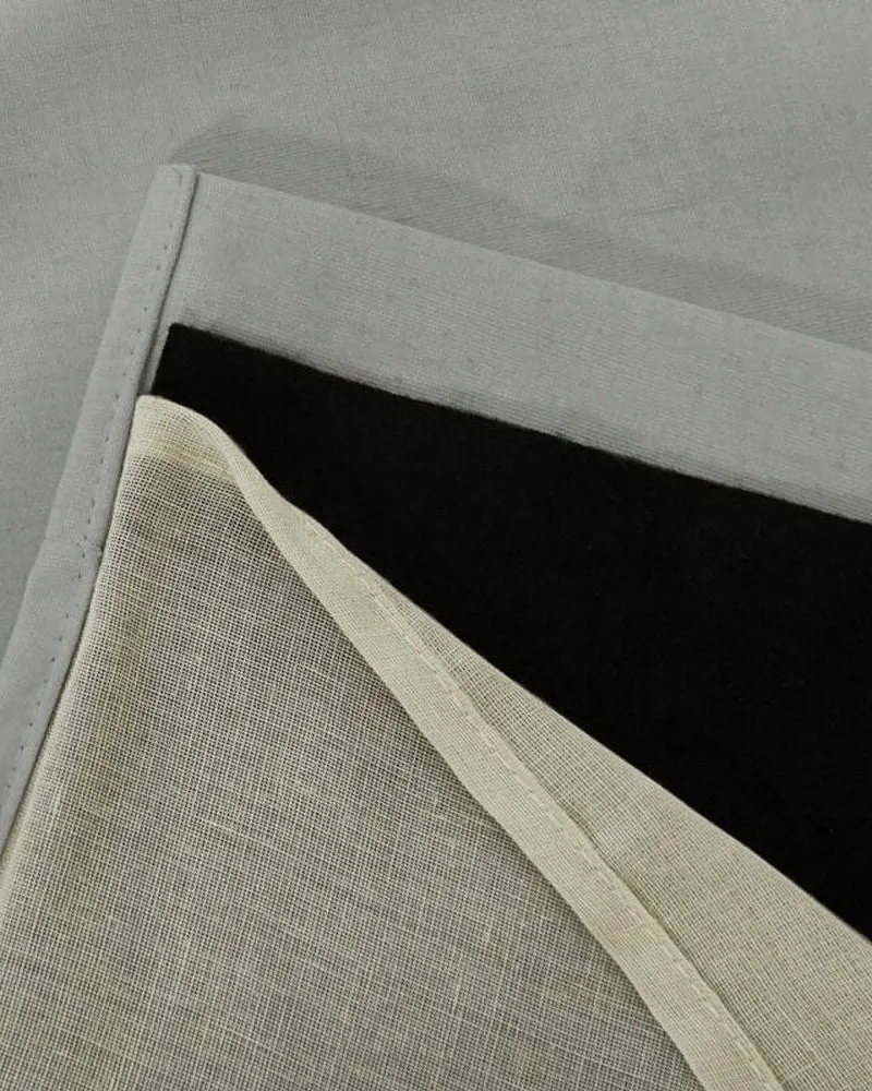 Cronin 4 Layers Linen Look Heavyweight Soundproof Thermal 100% Blackout Anti-Dust Custom Curtain