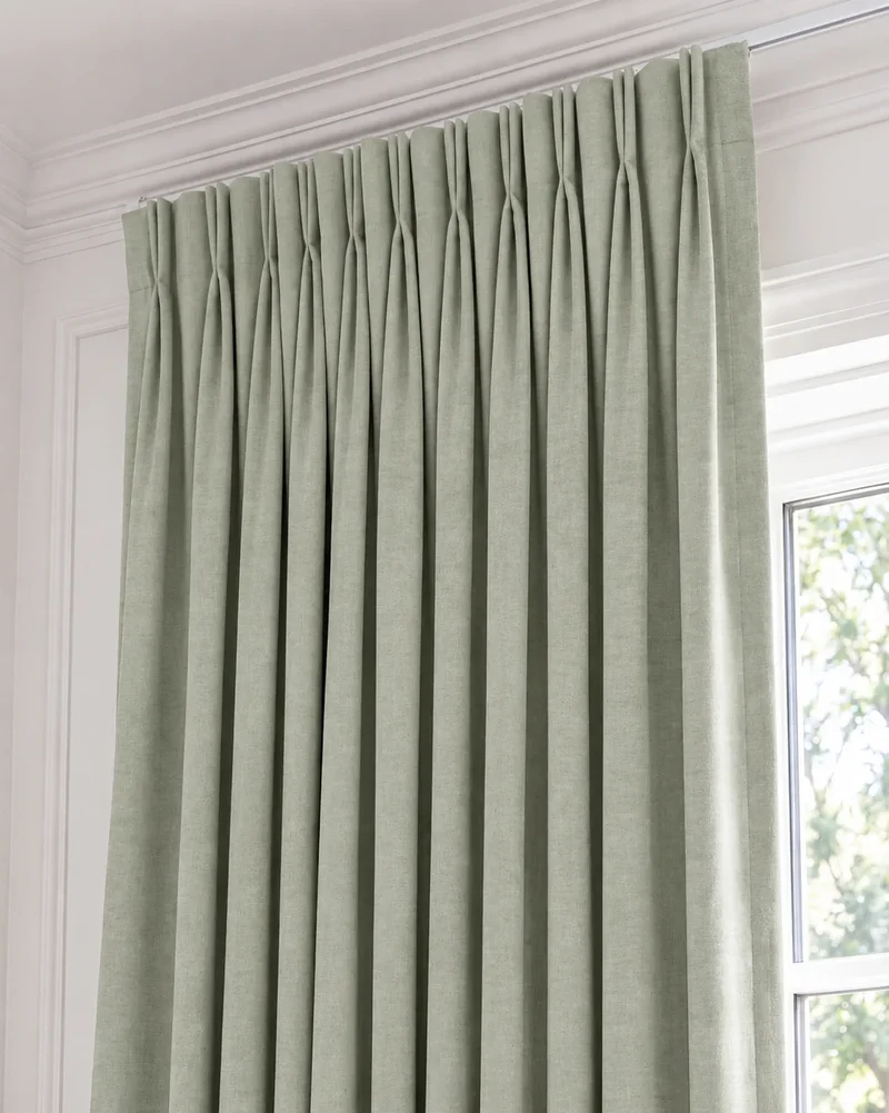 Cronin 4 Layers Linen Look Heavyweight Soundproof Thermal 100% Blackout Anti-Dust Custom Curtain