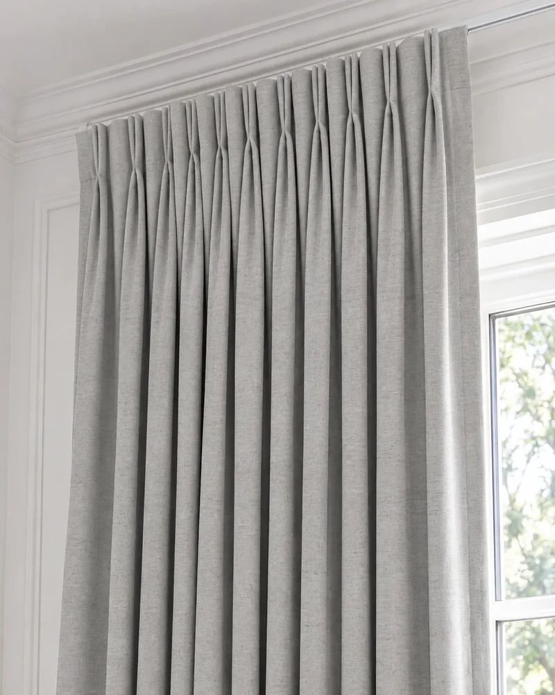 Cronin 4 Layers Linen Look Heavyweight Soundproof Thermal 100% Blackout Anti-Dust Custom Curtain
