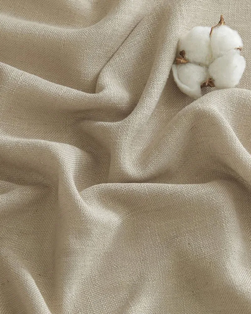 Chloe Linen Look Burlap Textured Sheer Curtain