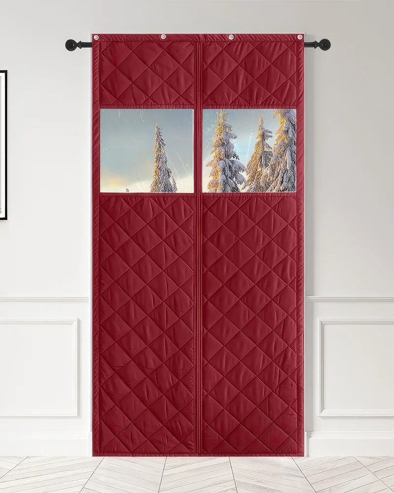 Oxford Thermal Insulated & Soundproof Custom Magnetic Door Curtain with PVC