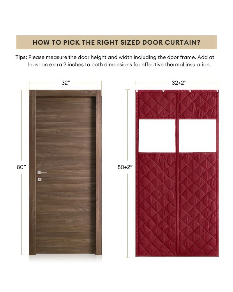 Oxford Thermal Insulated & Soundproof Custom Magnetic Door Curtain with PVC