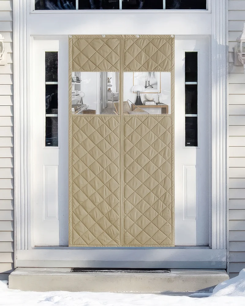 Oxford Thermal Insulated & Soundproof Custom Magnetic Door Curtain with PVC