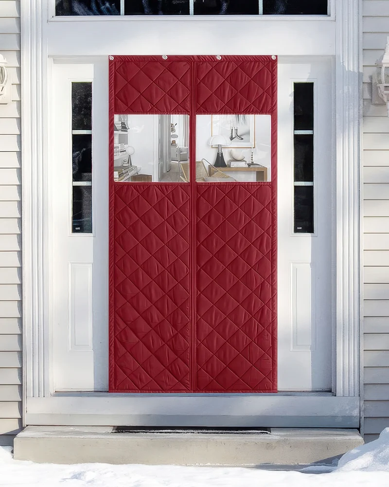 Oxford Thermal Insulated & Soundproof Custom Magnetic Door Curtain with PVC