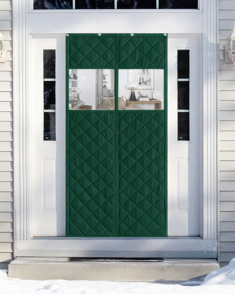 Oxford Thermal Insulated & Soundproof Custom Magnetic Door Curtain with PVC