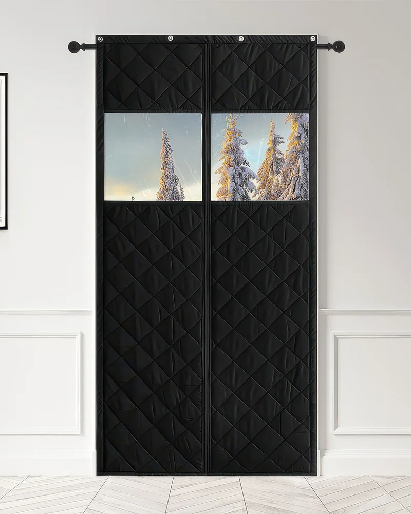 Oxford Thermal Insulated & Soundproof Custom Magnetic Door Curtain with PVC