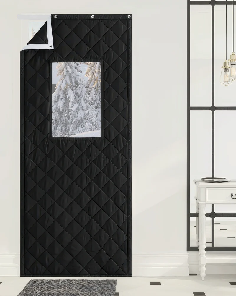Oxford Thermal Insulated & Soundproof Custom Door Curtain With PVC