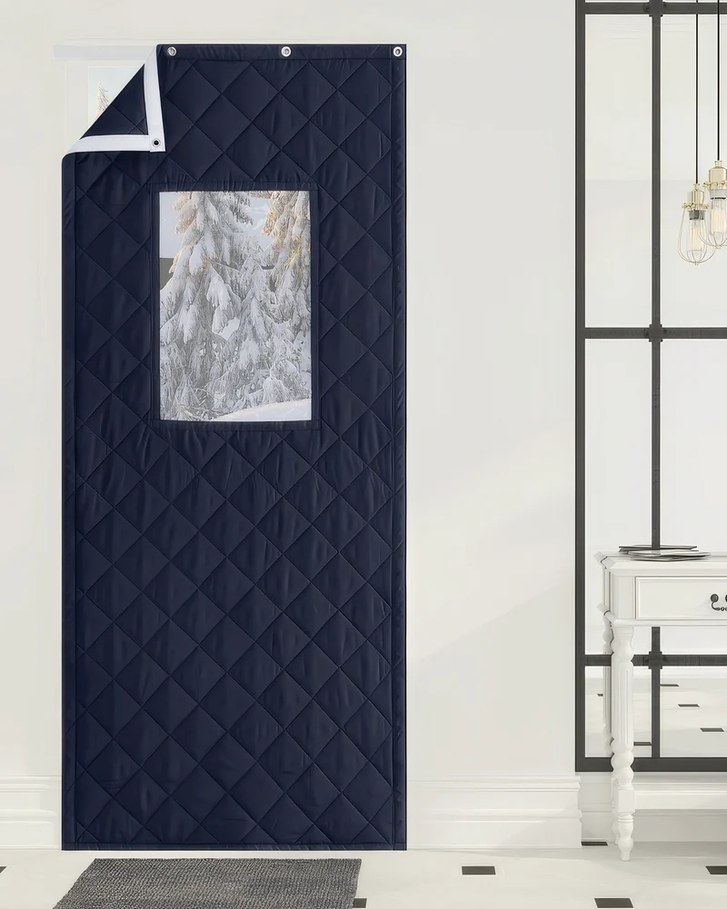 Oxford Thermal Insulated & Soundproof Custom Door Curtain With PVC