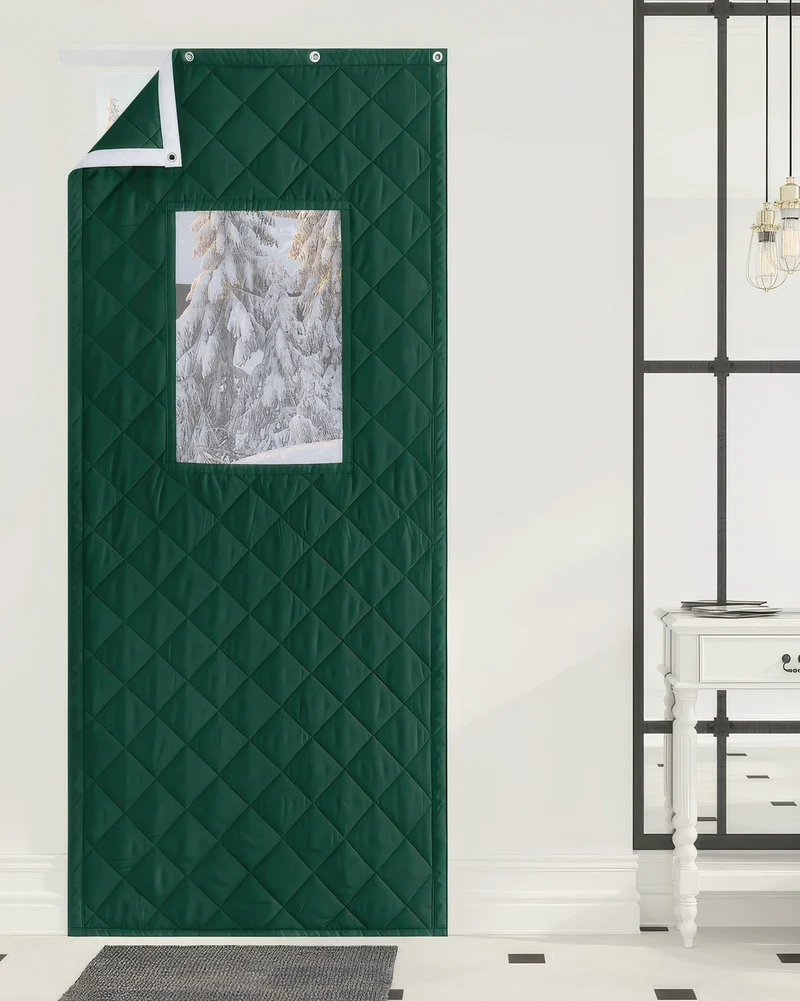 Oxford Thermal Insulated & Soundproof Custom Door Curtain With PVC