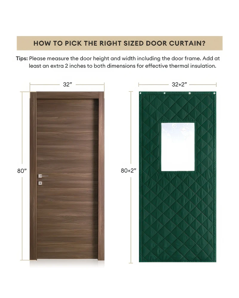 Oxford Thermal Insulated & Soundproof Custom Door Curtain With PVC