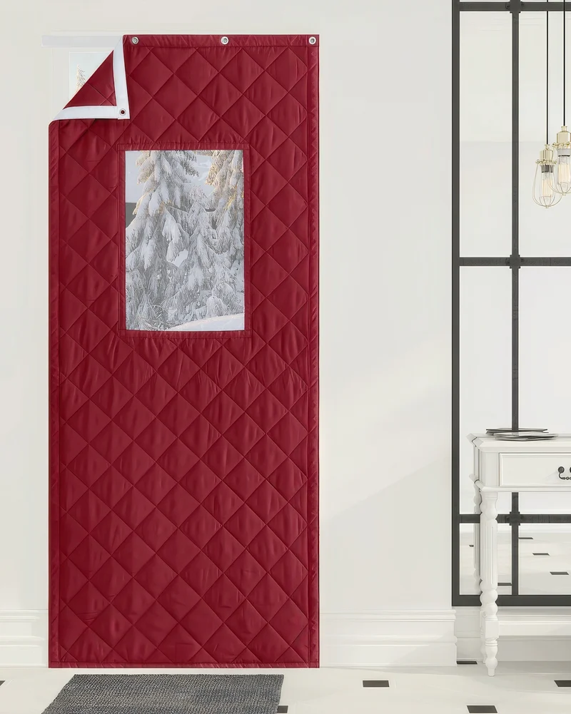 Oxford Thermal Insulated & Soundproof Custom Door Curtain With PVC