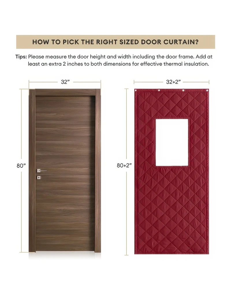 Oxford Thermal Insulated & Soundproof Custom Door Curtain With PVC