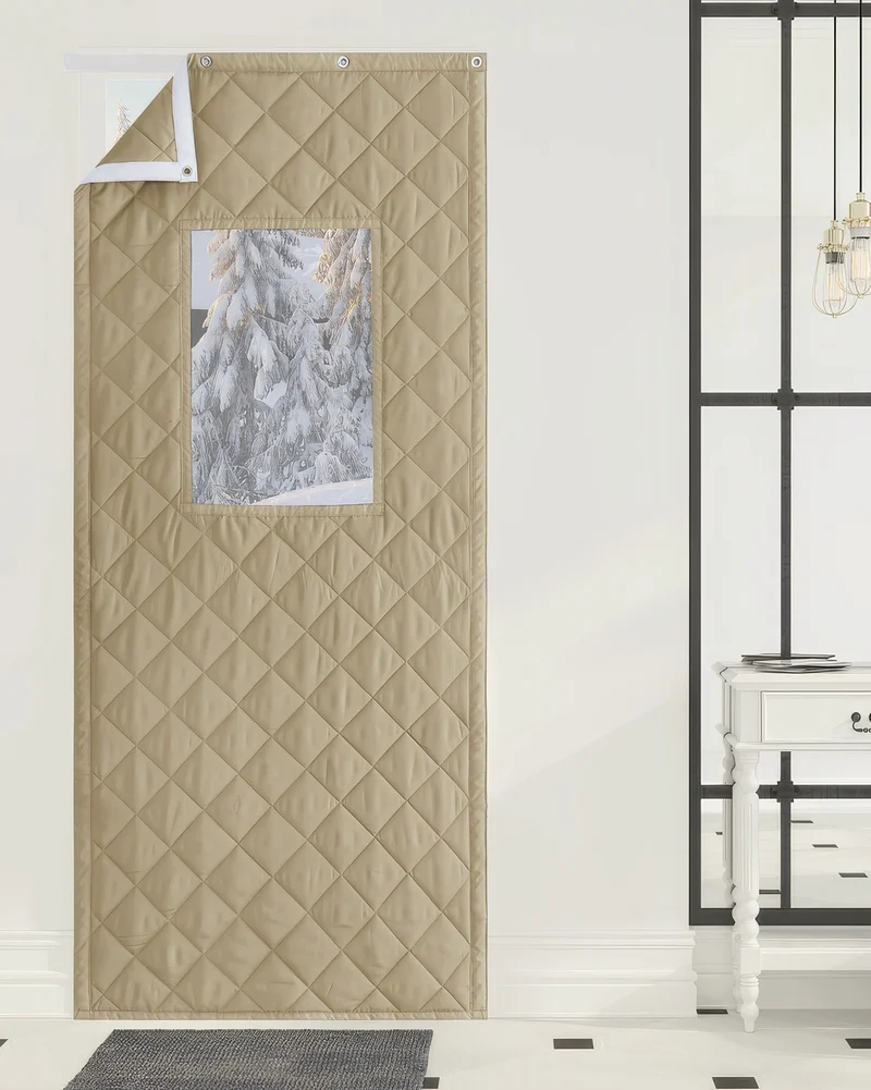 Oxford Thermal Insulated & Soundproof Custom Door Curtain With PVC