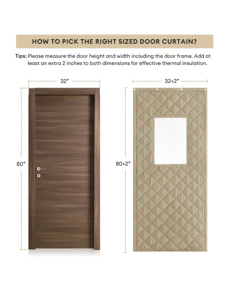 Oxford Thermal Insulated & Soundproof Custom Door Curtain With PVC