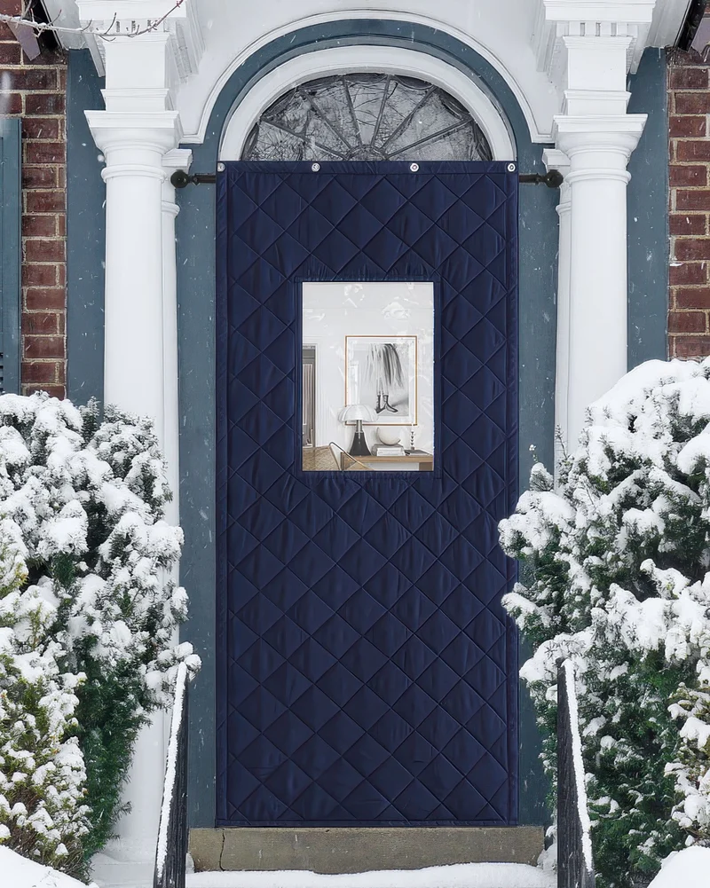 Oxford Thermal Insulated & Soundproof Custom Door Curtain With PVC