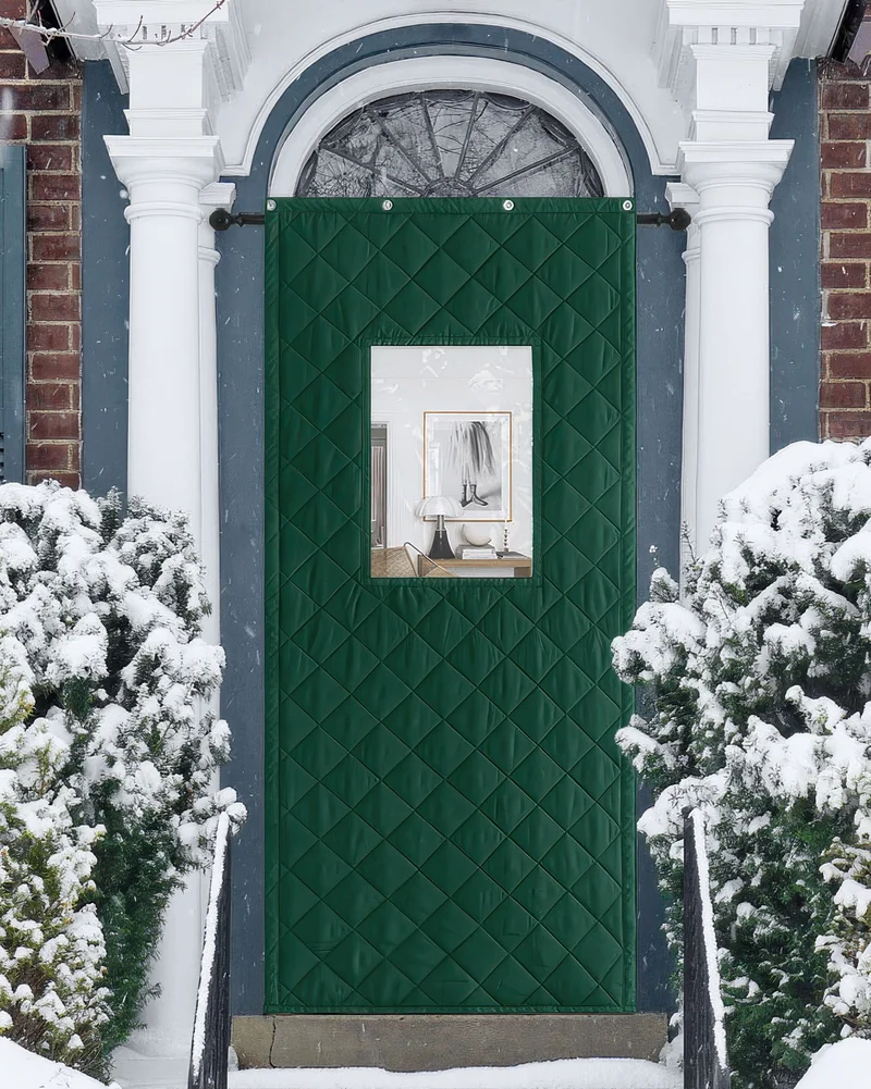 Oxford Thermal Insulated & Soundproof Custom Door Curtain With PVC