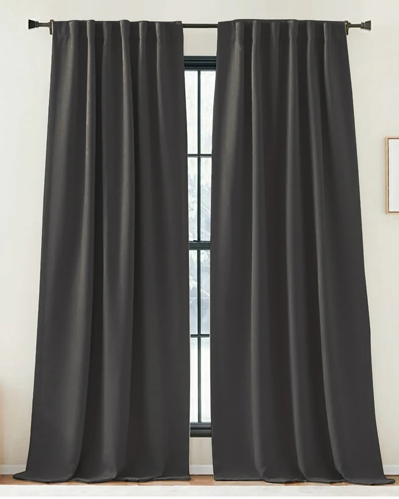 Zoe Linen Look Soft Custom Curtain