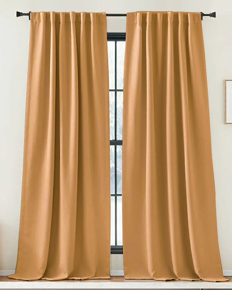 Zoe Linen Look Soft Custom Curtain