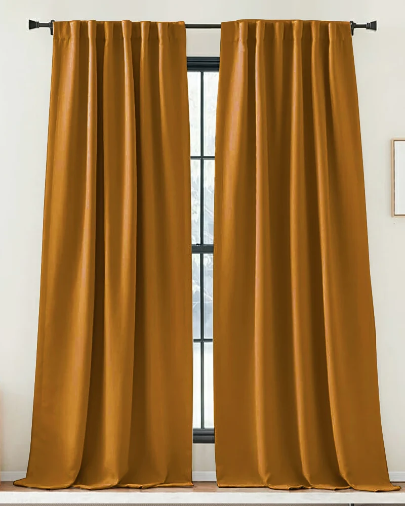 Zoe Linen Look Soft Custom Curtain