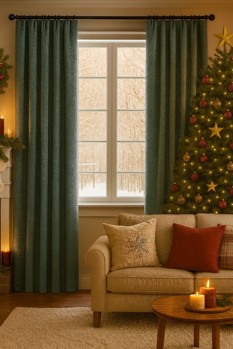 Zoe Linen Look Soft Custom Curtain