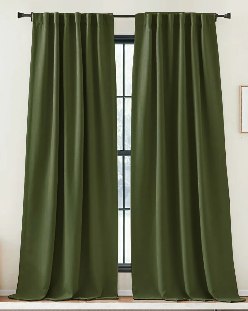 Zoe Linen Look Soft Custom Curtain