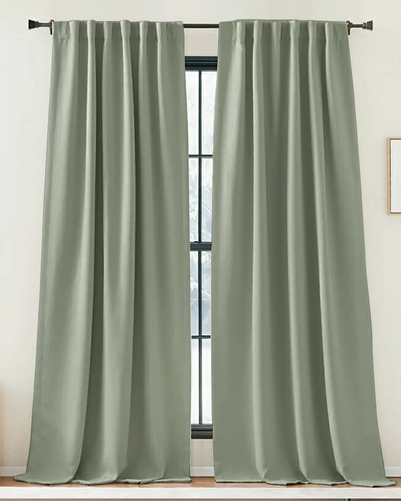 Zoe Linen Look Soft Custom Curtain