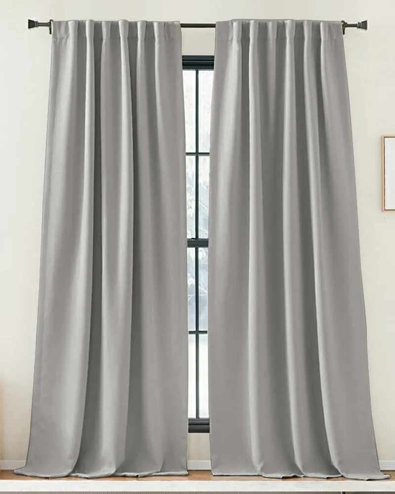 Zoe Linen Look Soft Custom Curtain