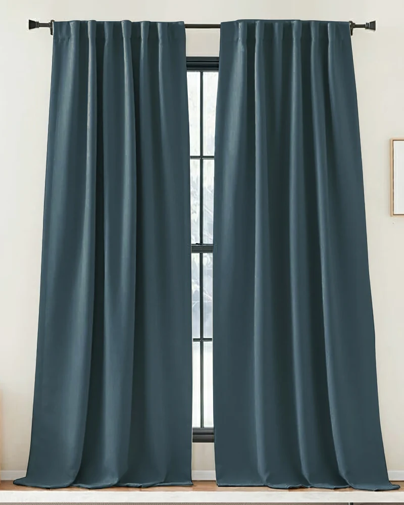 Zoe Linen Look Soft Custom Curtain