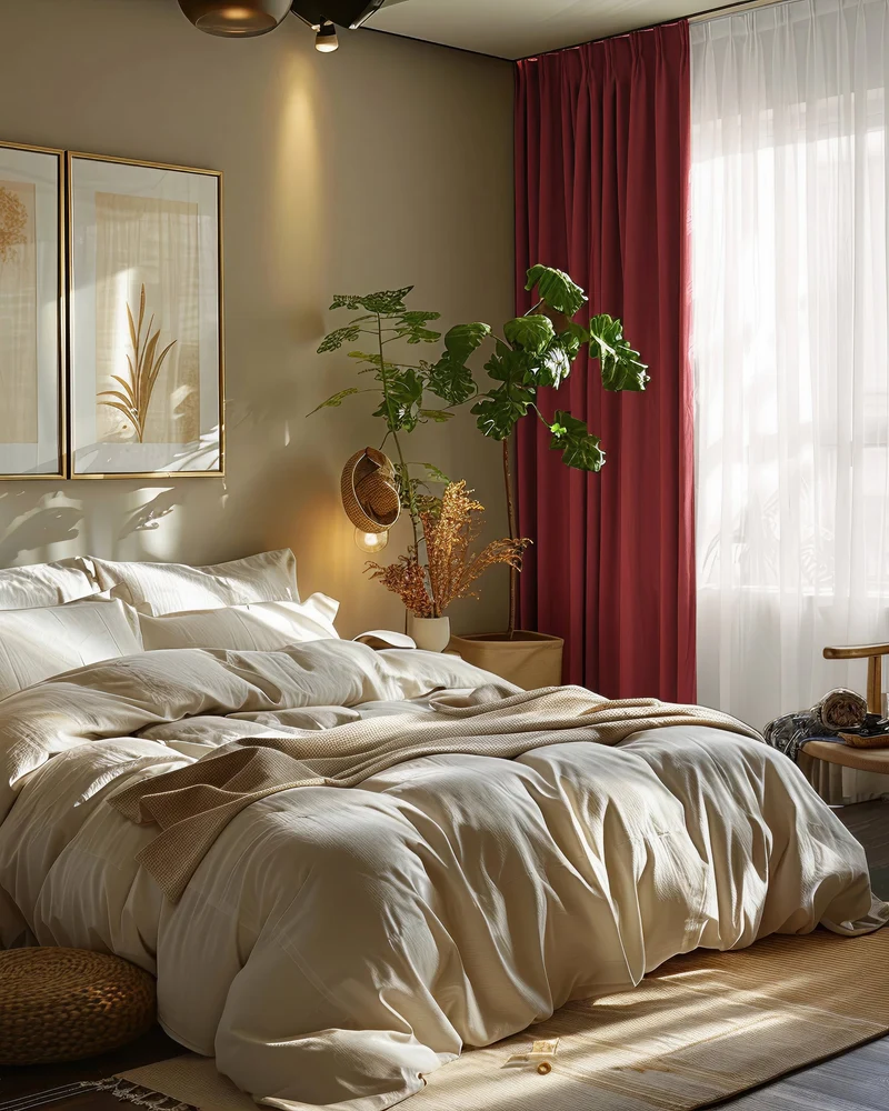Laborien Linen Look Textured Custom Curtain