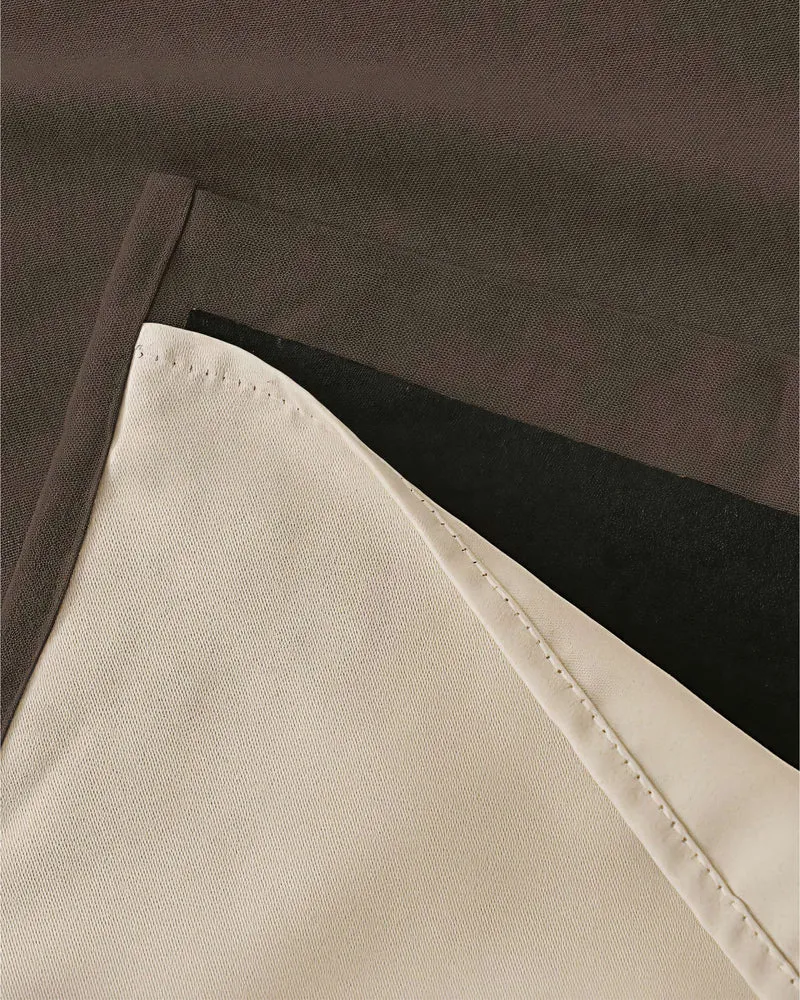 Laborien 4 Layers Linen Look Heavyweight Soundproof Thermal 100% Blackout Anti-Dust Custom Curtain