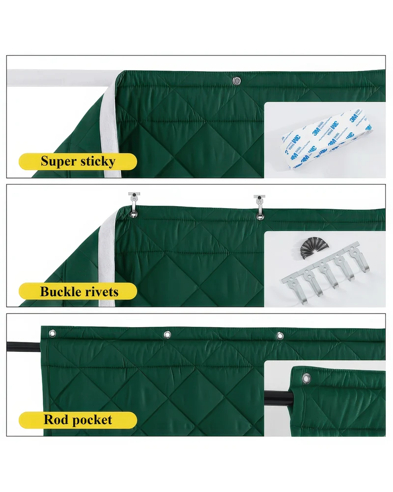 Oxford Thermal Insulated & Soundproof Custom Door Curtain