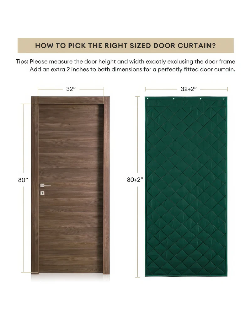 Oxford Thermal Insulated & Soundproof Custom Door Curtain