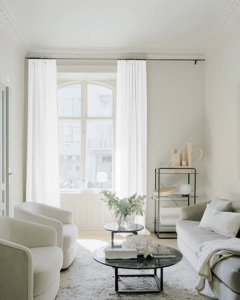 Traunsee Cotton Blend Textured Custom Curtain