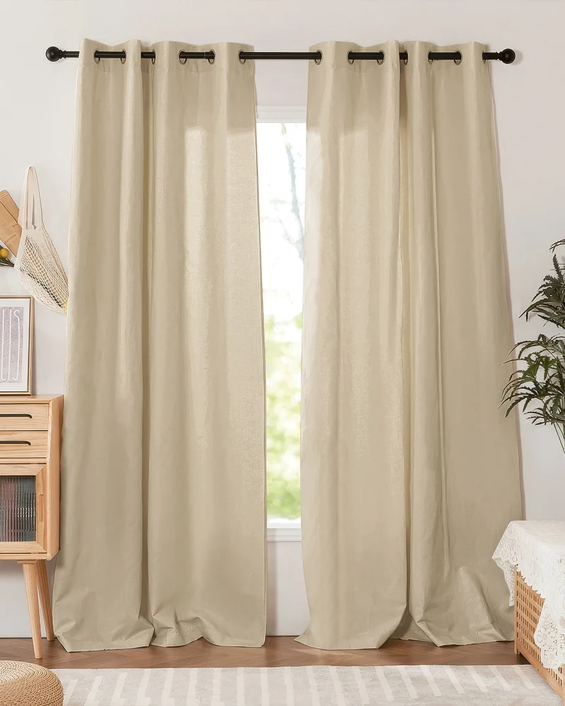 Nara Linen & Cotton Blend Lightweight Custom Curtain