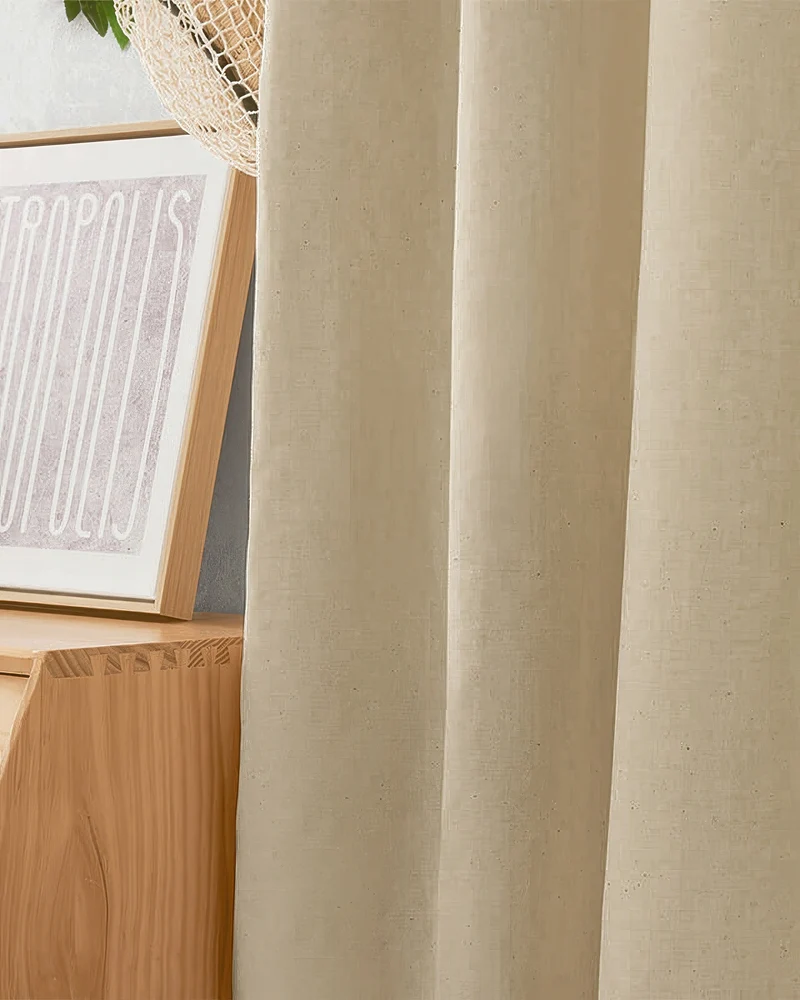 Nara Linen & Cotton Blend Lightweight Custom Curtain