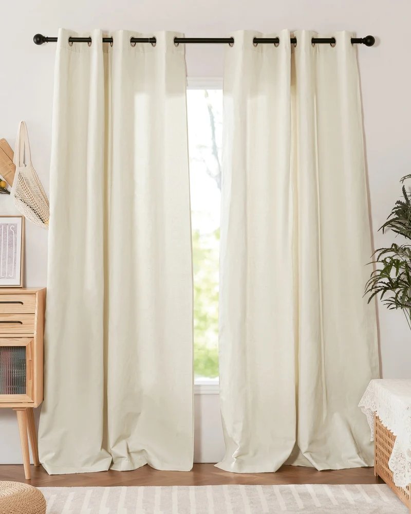 Nara Linen & Cotton Blend Lightweight Custom Curtain