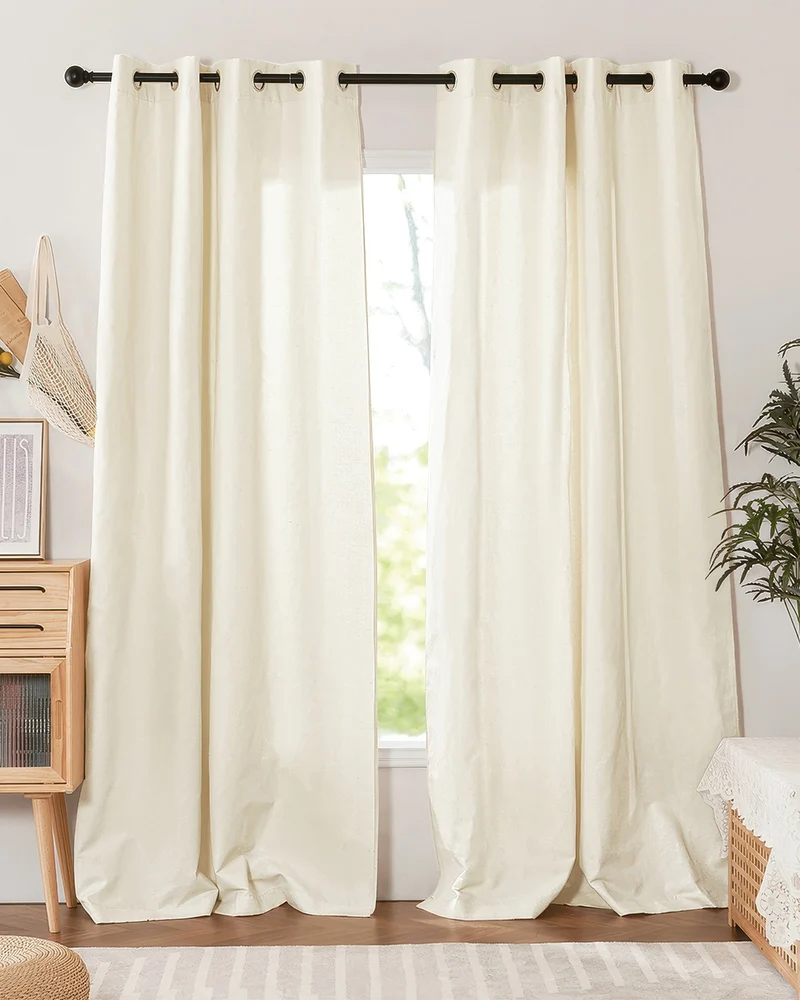 Nara Linen & Cotton Blend Lightweight Custom Curtain