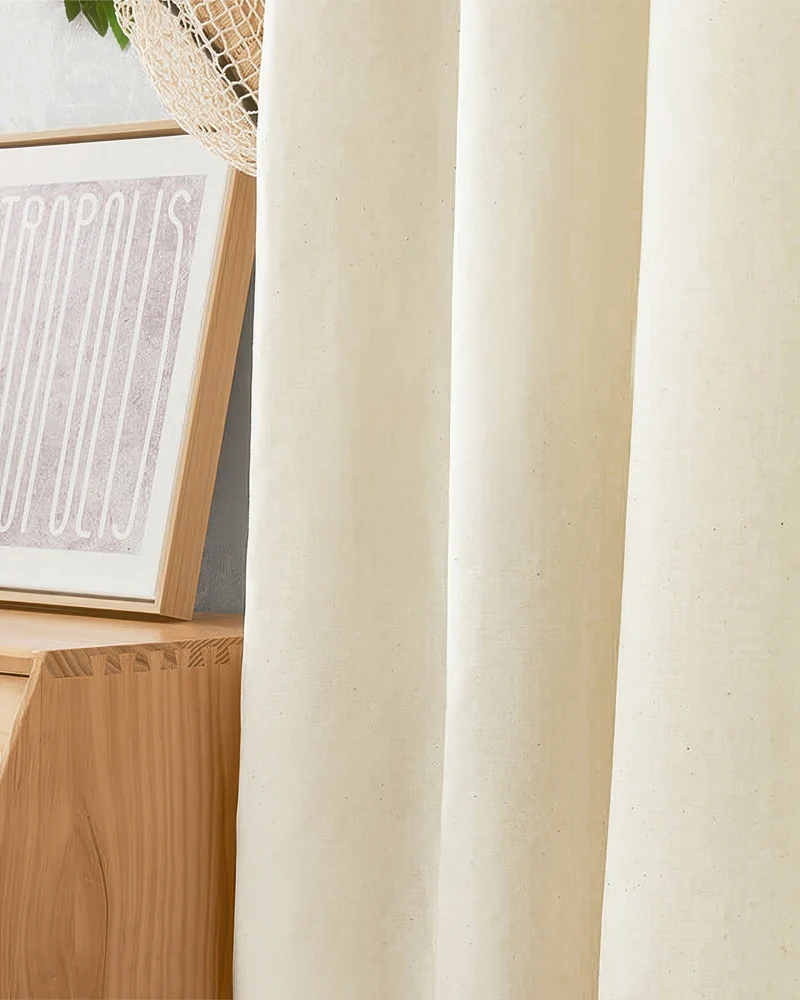 Nara Linen & Cotton Blend Lightweight Custom Curtain