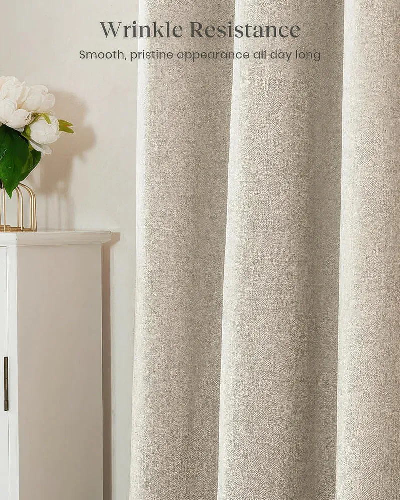 Venetian Linen Blend Heavyweight Textured Custom Curtain