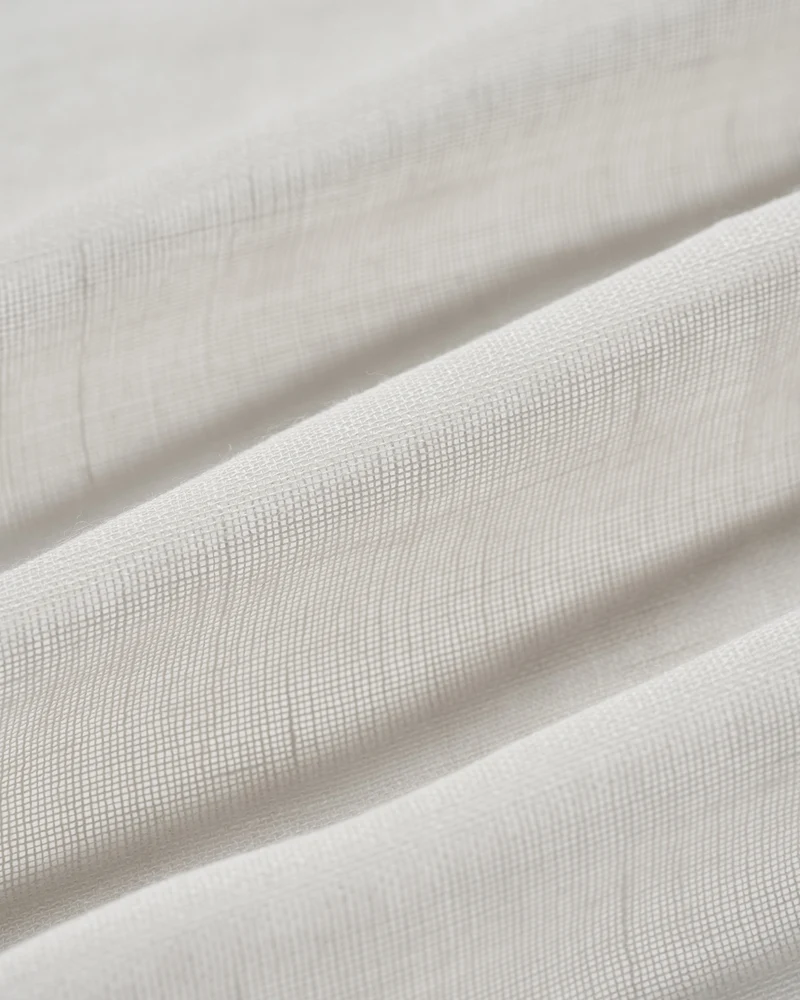Yarn Linen Look Sheer Custom Curtain