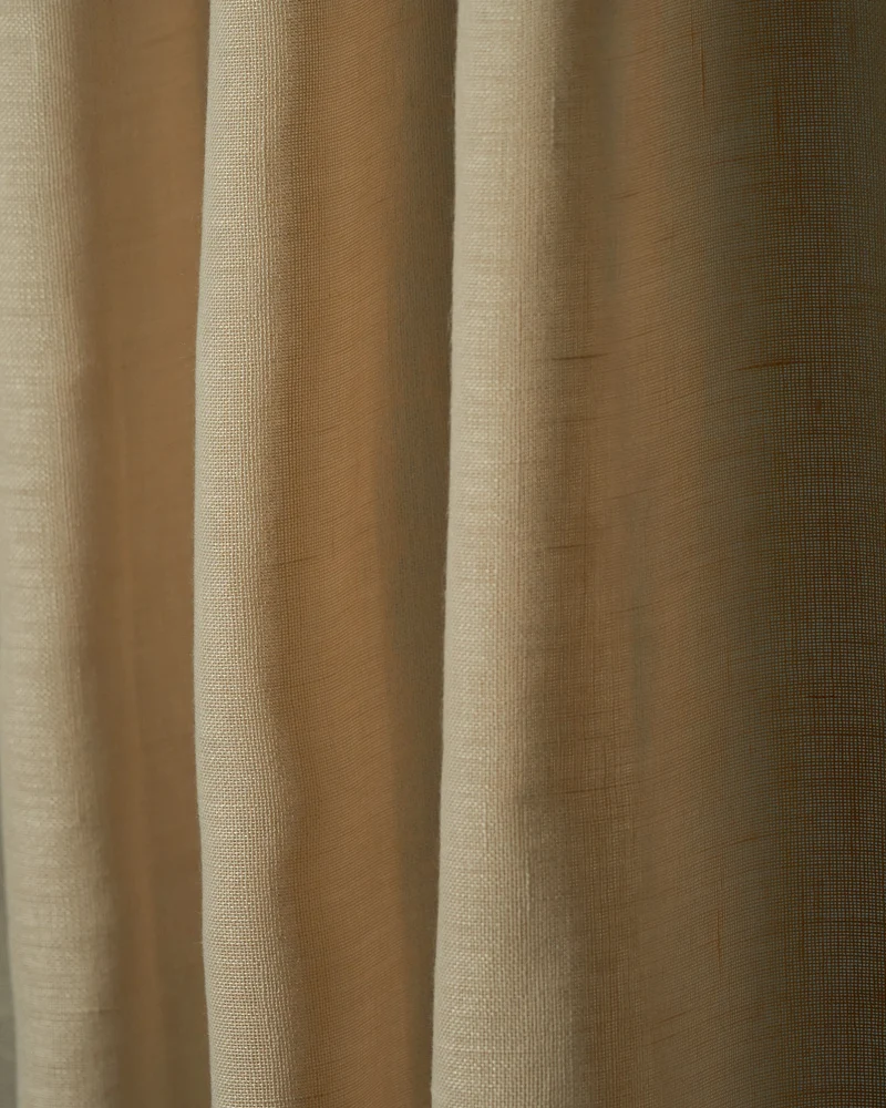 Yarn Linen Look Sheer Custom Curtain