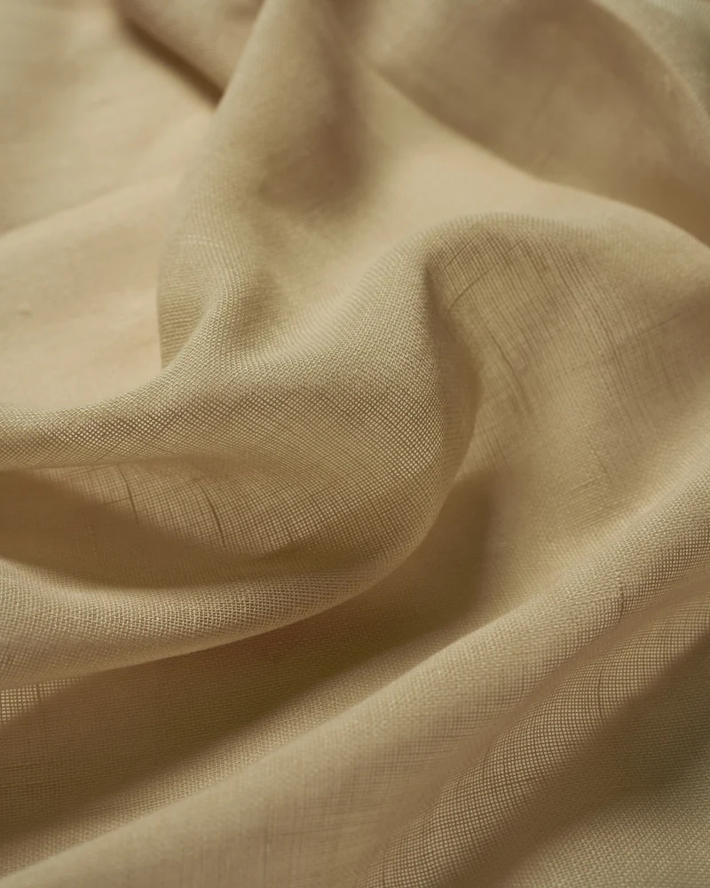 Yarn Linen Look Sheer Custom Curtain