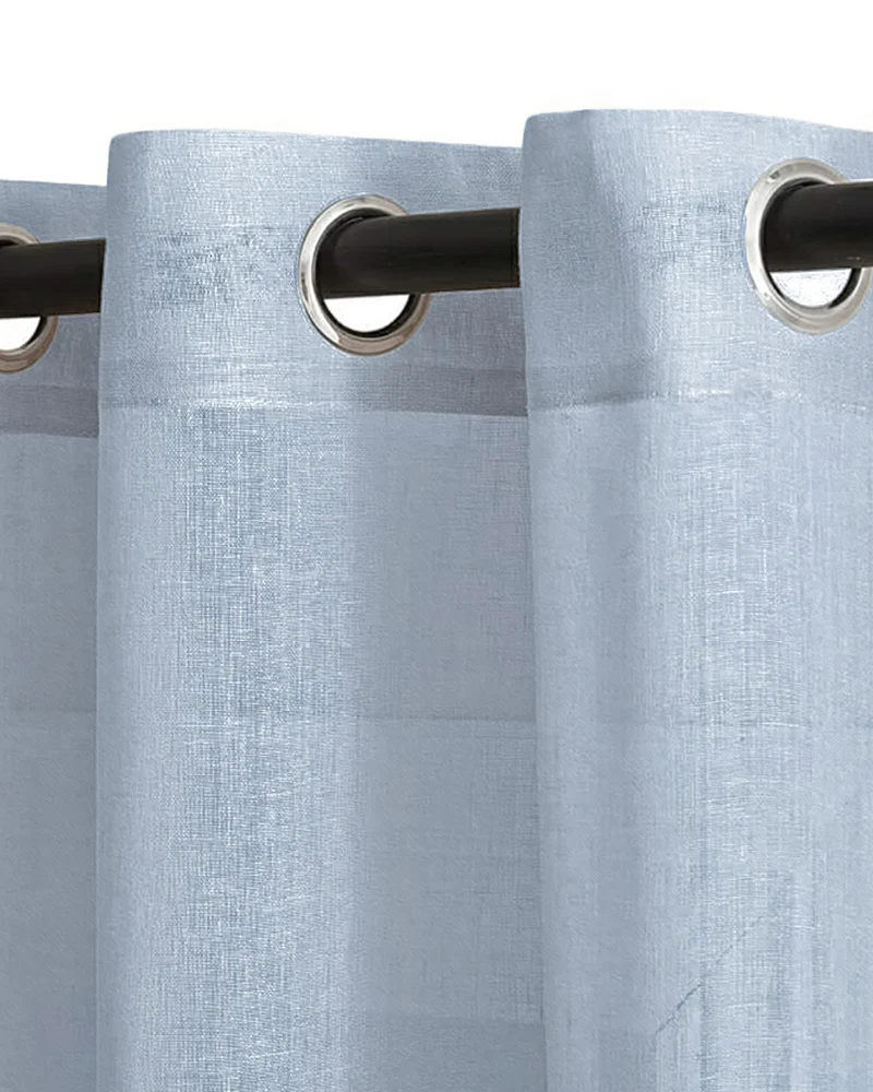 Yarn Linen Look Sheer Custom Curtain