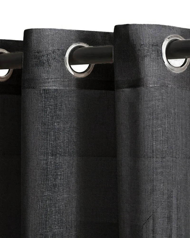 Yarn Linen Look Sheer Custom Curtain