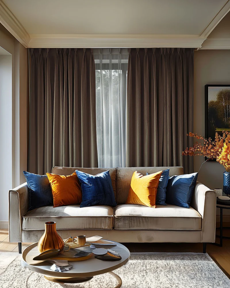 Laborien Linen Look Textured Custom Curtain