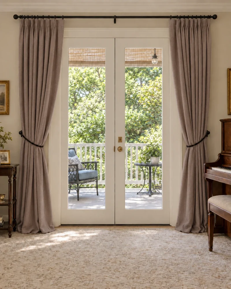 Laborien Linen Look Textured Custom Curtain