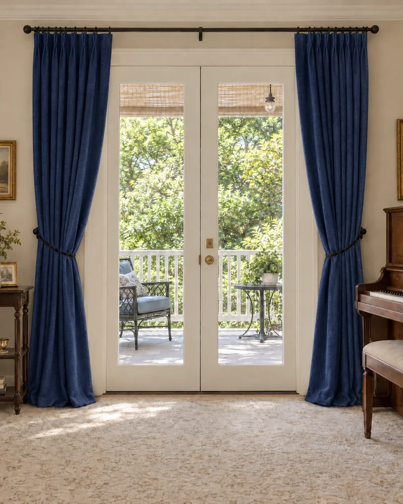 Laborien Linen Look Textured Custom Curtain