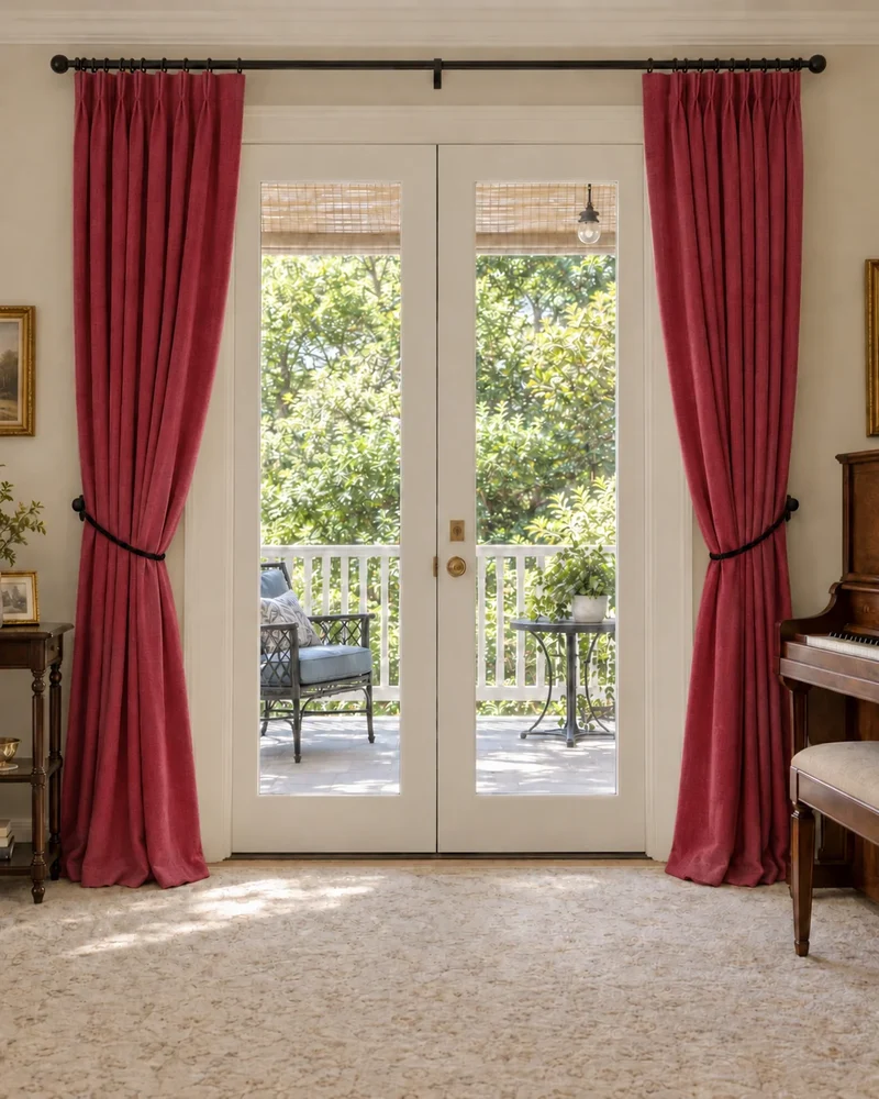 Laborien Linen Look Textured Custom Curtain