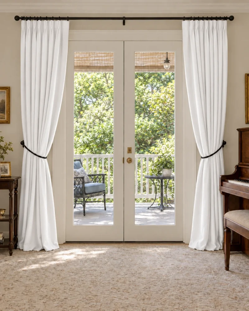 Laborien Linen Look Textured Custom Curtain