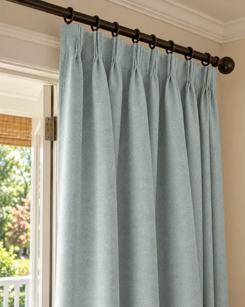 Laborien Linen Look Textured Custom Curtain